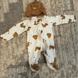 Newborn Thanksgiving Onesie with Hat